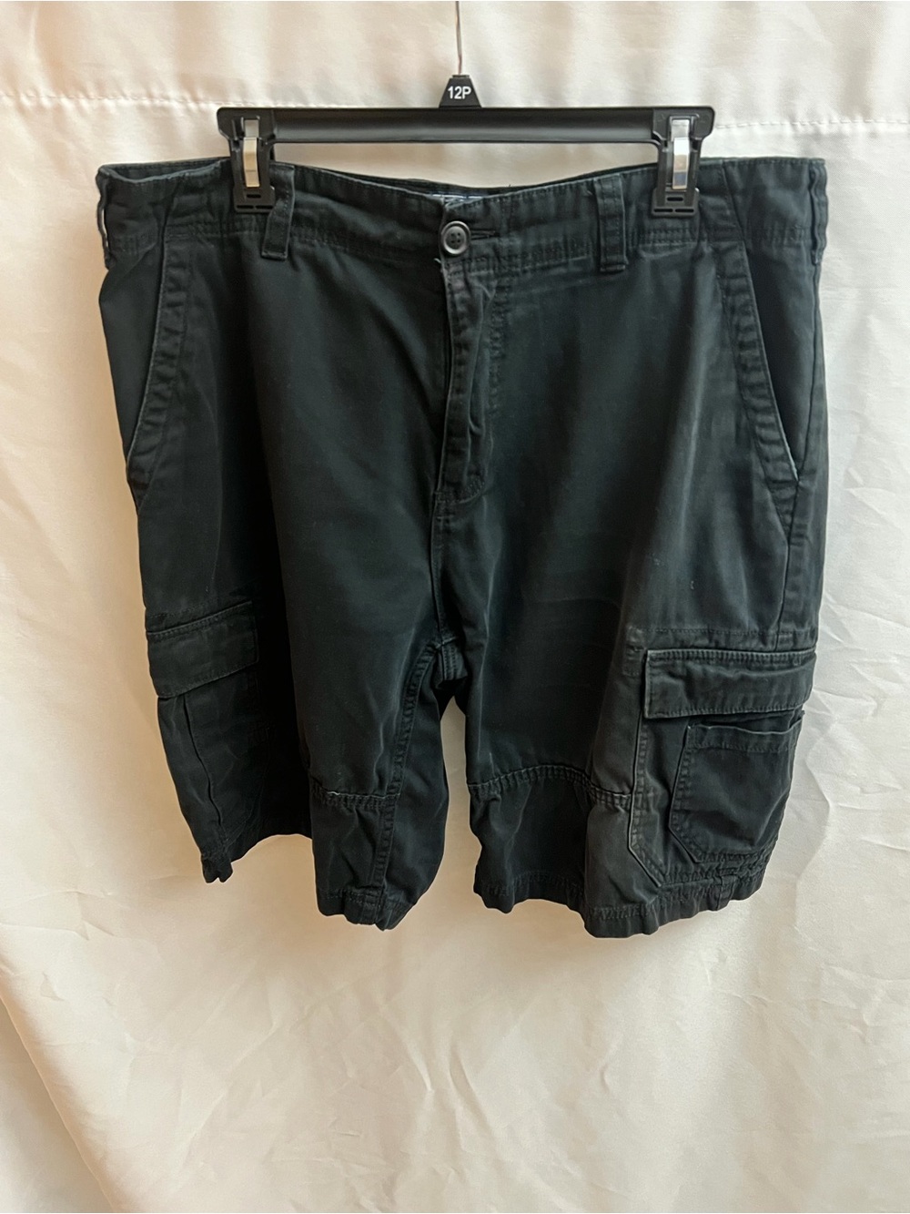 American Rag CIE Men’s Black Cargo Shorts Size 36 Cotton Utility Pockets